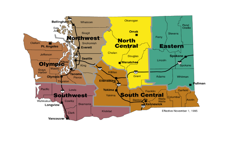 6 Region Map